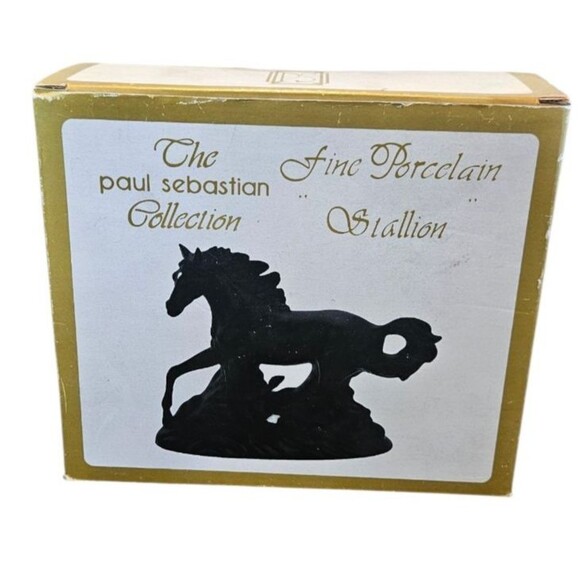 Vintage Meico Paul Sebastian Fine Porcelain Stallion Horse Statue. With Box! - Picture 4 of 7
